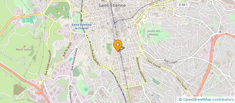 localisation de l'entreprise LE CHAUDRON A POEMES ( LE CAP )  SAINT-ETIENNE