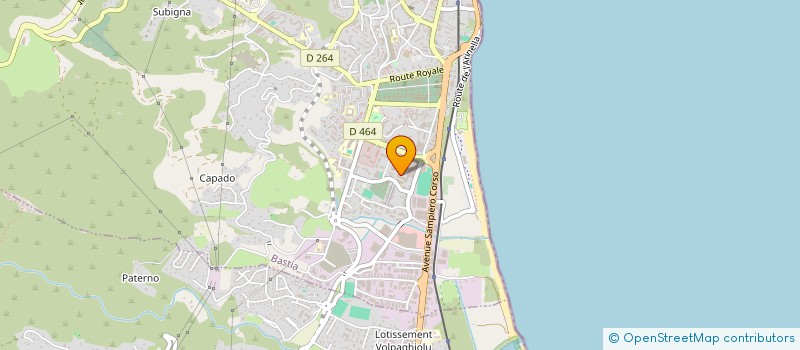 localisation de l'entreprise LE CHAUDRON BLEU à BASTIA