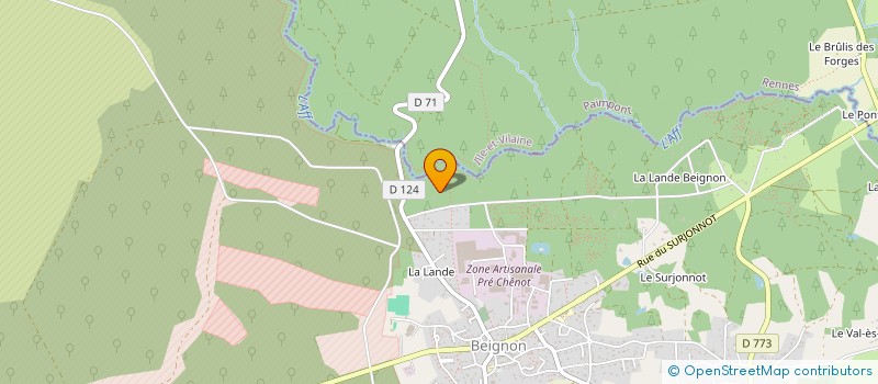 localisation de l'entreprise LE CHAUDRON DE L'AFF  BEIGNON