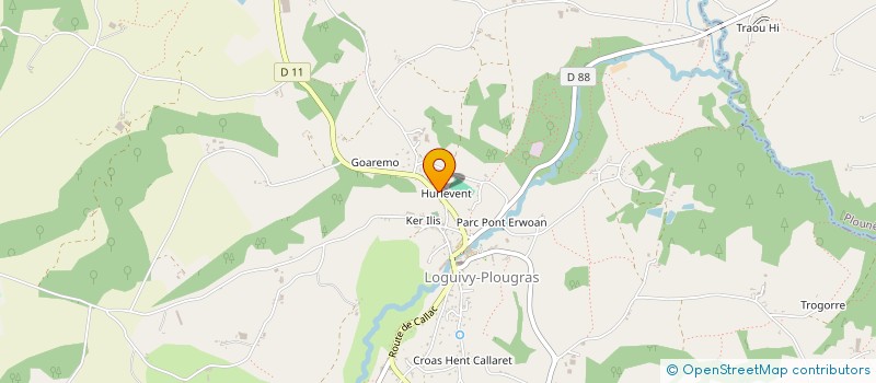 localisation de l'entreprise LE CHAUDRON DE LOGUIVY  LOGUIVY-PLOUGRAS