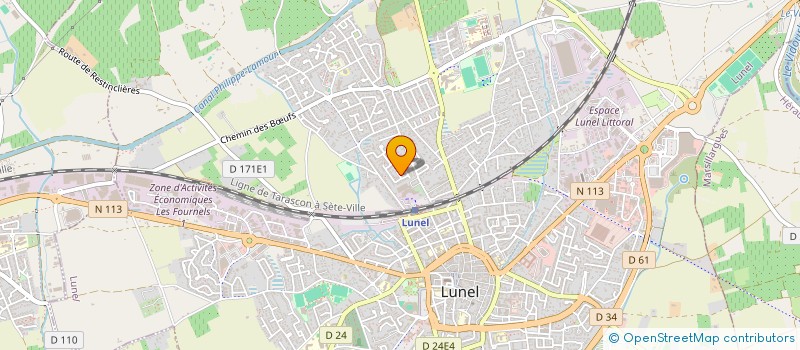 localisation de l'entreprise LE CHAUDRON DE MAME  LUNEL