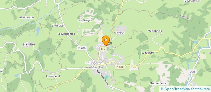 localisation de l'entreprise LE CHAUDRON DES GAUDES NECHES à BELLEGARDE-EN-MARCHE