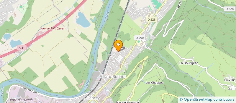 localisation de l'entreprise LE CHAUDRON DES JEUX  VILLARD-BONNOT