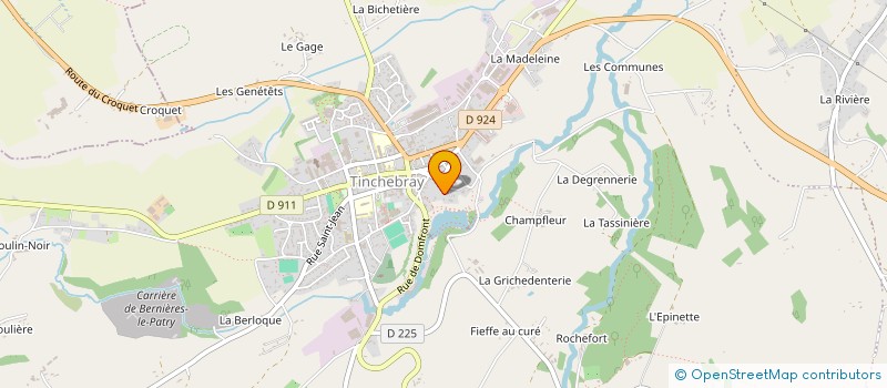 localisation de l'entreprise LE CHAUDRON GOURMAND à TINCHEBRAY-BOCAGE