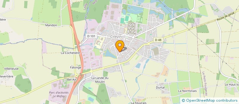 localisation de l'entreprise LE CHAUDRON SEMILY  CREVIN