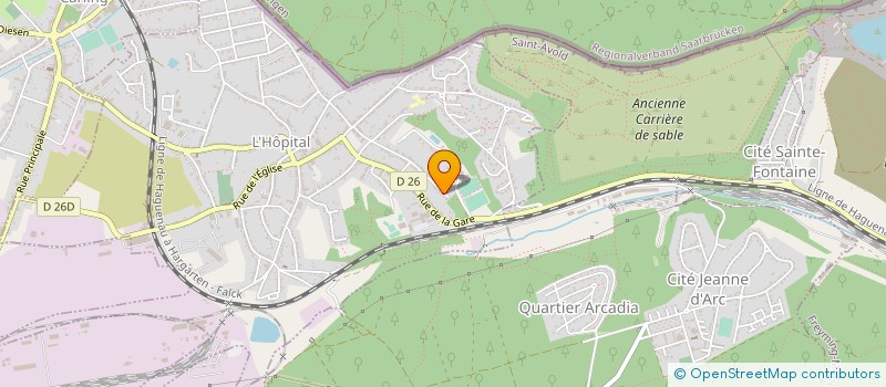 localisation de l'entreprise LE CHAUFFAGE LORRAIN à L'HOPITAL