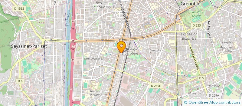 localisation de l'entreprise LE CHAUFFAGE POUR TOUS à GRENOBLE