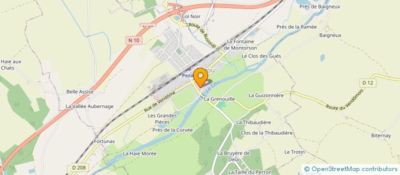 localisation de l'entreprise LE CHAUFFAGE VENDOMOIS  PEZOU