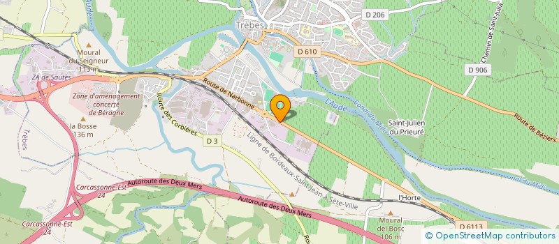 localisation de l'entreprise LE CHAUFFEUR  TREBES