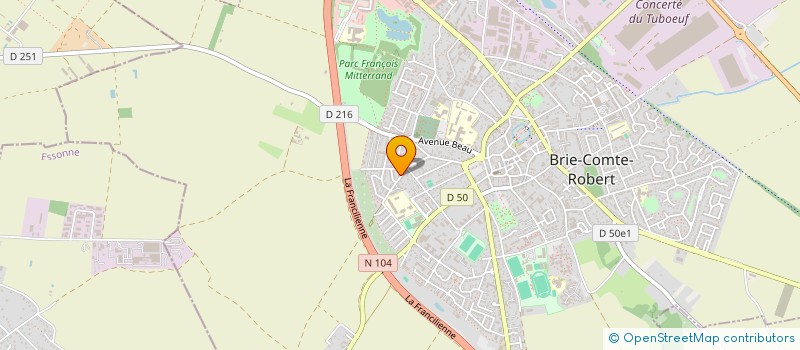 localisation de l'entreprise LE CHAUFFEUR FRANCAIS  BRIE-COMTE-ROBERT