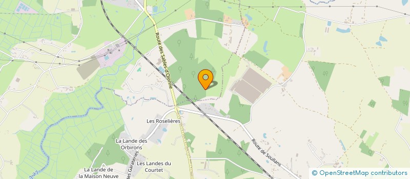 localisation de l'entreprise LE CHAUME BLANC à SOULLANS