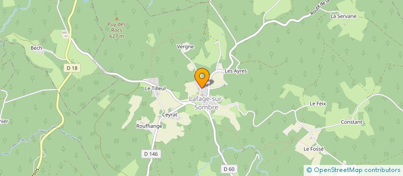 localisation de l'entreprise LE CHAUSSE PIED  ARGENTAT-SUR-DORDOGNE