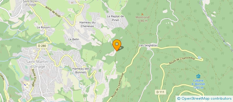 localisation de l'entreprise LE CHAVANAIS à SAINT-MARTIN-D'URIAGE