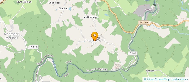 localisation de l'entreprise LE CHAVANON  MERLINES