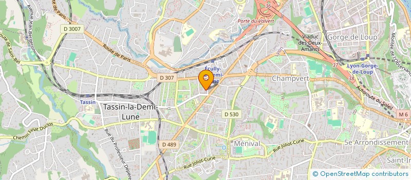 localisation de l'entreprise LE CHEF AU FOURNEAU  TASSIN-LA-DEMI-LUNE