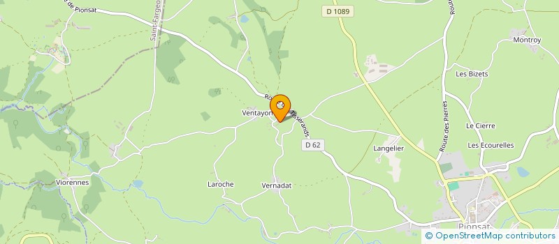 localisation de l'entreprise LE CHEIX DE LA CHAMPAGNE  PIONSAT