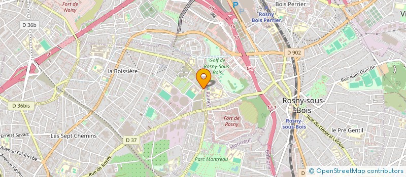 localisation de l'entreprise LE CHEMIN à ROSNY-SOUS-BOIS