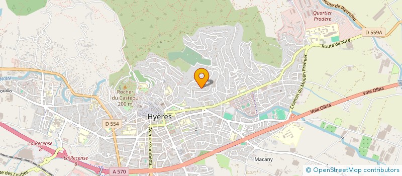 localisation de l'entreprise LE CHEMIN à HYERES