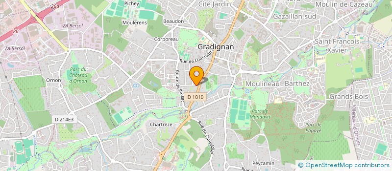 localisation de l'entreprise LE CHEMIN  GRADIGNAN