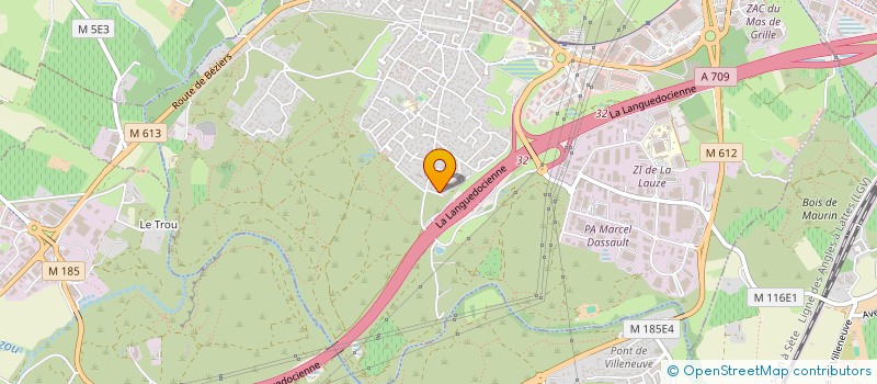 localisation de l'entreprise LE CHEMIN  SAINT-JEAN-DE-VEDAS