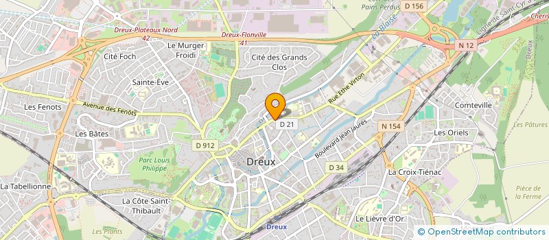 localisation de l'entreprise LE CHEMIN A DEUX à DREUX