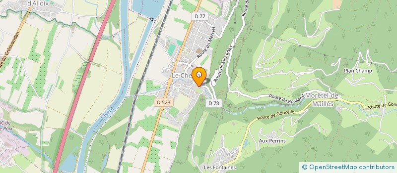 localisation de l'entreprise LE CHEMIN A L'ENVERS  LE CHEYLAS