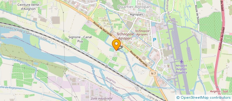 localisation de l'entreprise LE CHEMIN DE L'ETOILE à AVIGNON