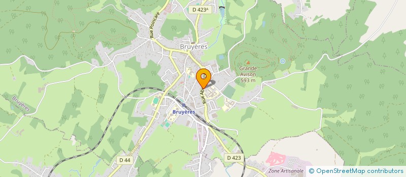 localisation de l'entreprise LE CHEMIN DE LA PAIX ET DE LA LIBERTE DE BRUYERES, BIFFONTAINE (FRANCE) - PEACE AND FREEDOM TRAIL  BRUYERES