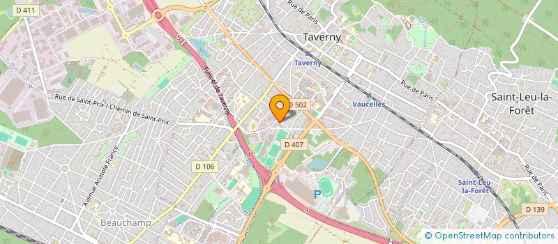 localisation de l'entreprise LE CHEMIN DE LA PLACE  TAVERNY