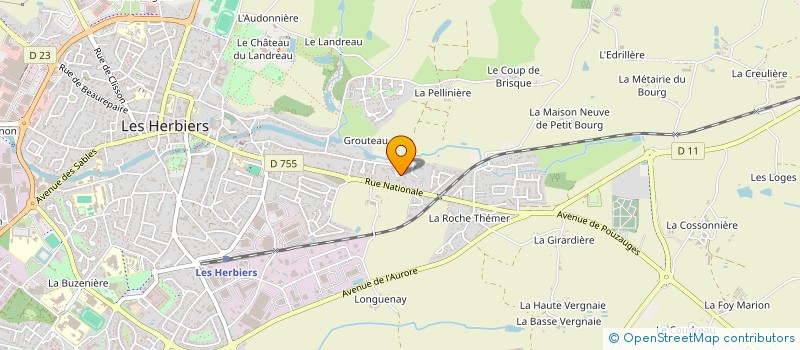 localisation de l'entreprise LE CHEMIN DE LISE à LES HERBIERS