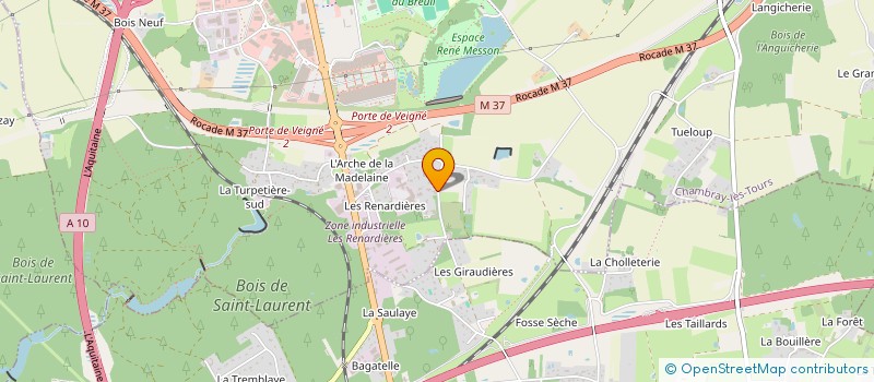 localisation de l'entreprise LE CHEMIN DES AGNEAUX  CHAMBRAY-LES-TOURS