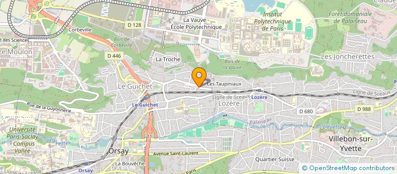localisation de l'entreprise LE CHEMIN DES CORDES à ORSAY