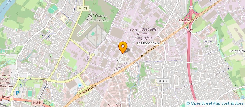 localisation de l'entreprise LE CHEMIN DES ETOILES  CARQUEFOU