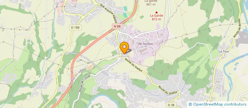 localisation de l'entreprise LE CHEMIN DES ETOILES à LE PUY-EN-VELAY
