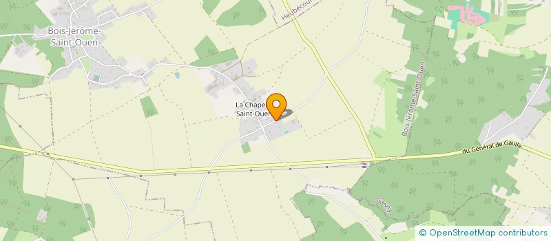 localisation de l'entreprise LE CHEMIN DES MOUETTES  BOIS-JEROME-SAINT-OUEN