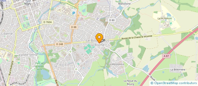 localisation de l'entreprise LE CHEMIN DES MUSES  LA ROCHE-SUR-YON