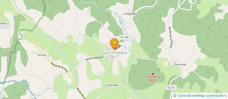 localisation de l'entreprise LE CHEMIN DES POSSIBLES  CEAUX-D'ALLEGRE