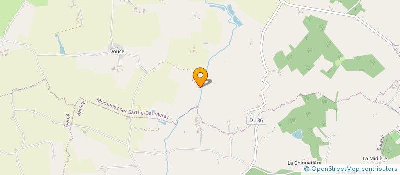 localisation de l'entreprise LE CHEMIN DES VIGNES  MORANNES SUR SARTHE-DAUMERAY