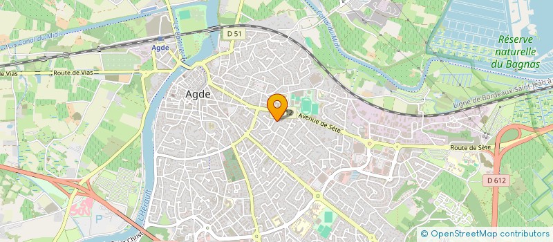 localisation de l'entreprise LE CHEMIN NATUREL à AGDE