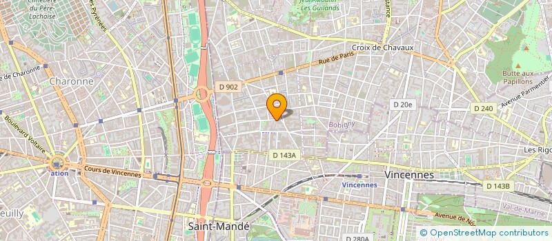 localisation de l'entreprise LE CHEMINISTE à MONTREUIL