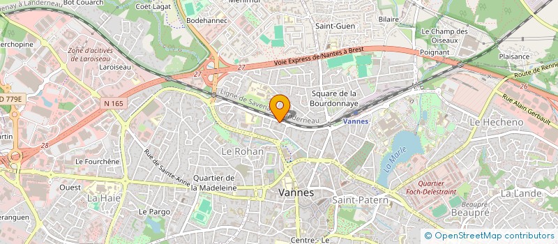 localisation de l'entreprise LE CHENADEC à VANNES
