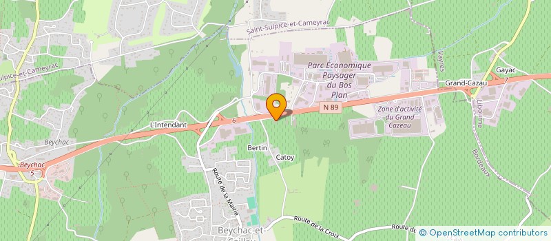 localisation de l'entreprise LE CHENE  MERIGNAC