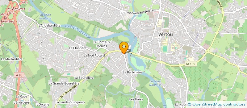 localisation de l'entreprise LE CHENE à VERTOU