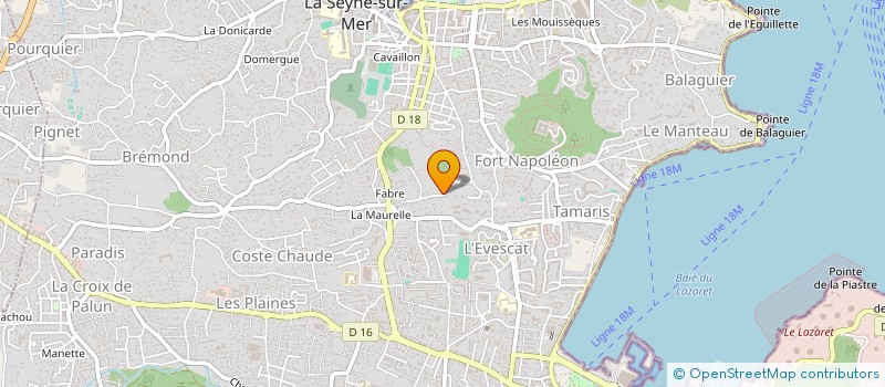 localisation de l'entreprise LE CHENE à LA SEYNE-SUR-MER