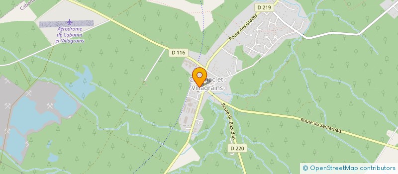 localisation de l'entreprise LE CHENE  CABANAC-ET-VILLAGRAINS