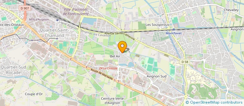 localisation de l'entreprise LE CHENE  AVIGNON