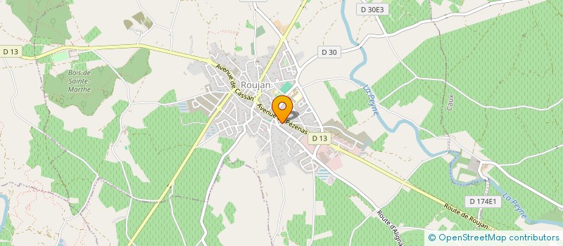 localisation de l'entreprise LE CHENE  ROUJAN