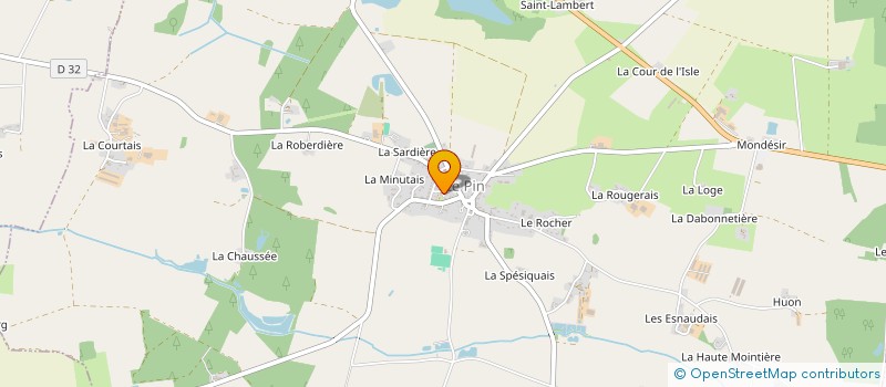 localisation de l'entreprise LE CHENE à VALLONS-DE-L'ERDRE