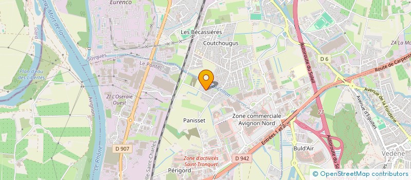 localisation de l'entreprise LE CHENE  LE PONTET