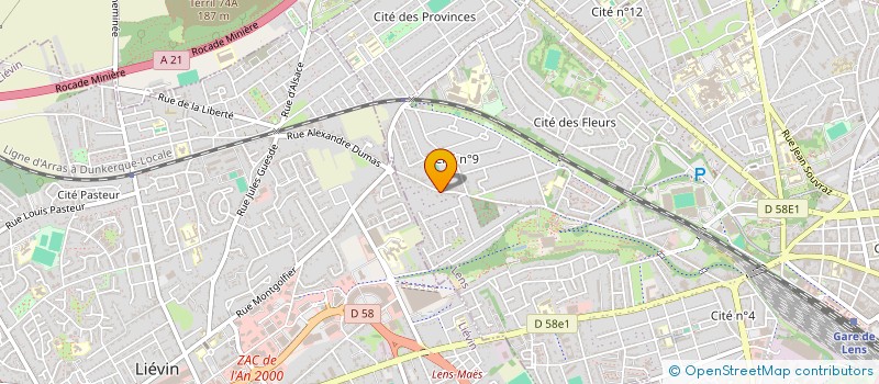 localisation de l'entreprise LE CHENE  LENS